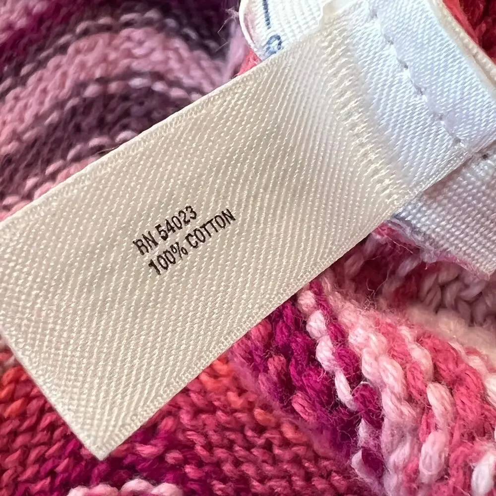 Gap Kids Girls Sweater Dress Cotton Knit Pink Purple Size Small 6-7